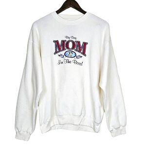 Polar Dogs High Tech Gear Big Dog Mom I'm The Boss Sweatshirt Top Size S